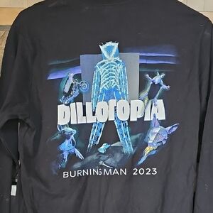 Burning Man Dillotopia Black Long Sleeve Shirt